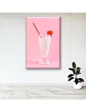 Cuadro decorativo Industria Grafica Ciento 23 Milkshake de fresa