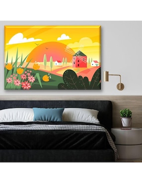Cuadro decorativo Industria Grafica Ciento 23 Molino ilustración