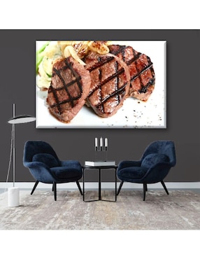 Cuadro decorativo Industria Grafica Ciento 23 Filete a la parrilla