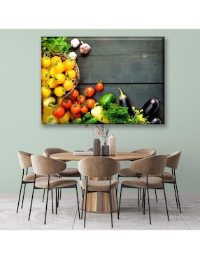 Cuadro decorativo Industria Grafica Ciento 23 Canasta de verduras
