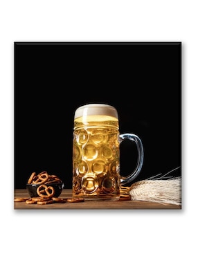 Cuadro Decorativo Industria Gráfica Ciento 23 Pretzels Y Cerveza