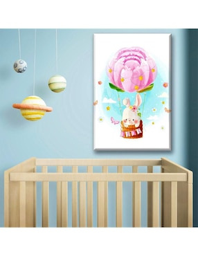 Cuadro decorativo Industria Grafica Ciento 23 Conejito volando
