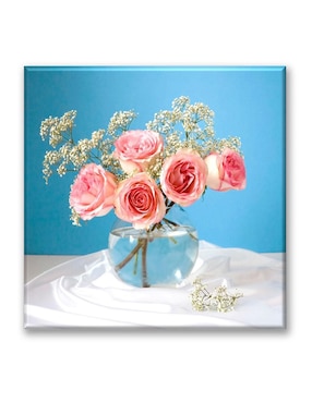 Cuadro decorativo Industria Grafica Ciento 23 Bodegon rosas