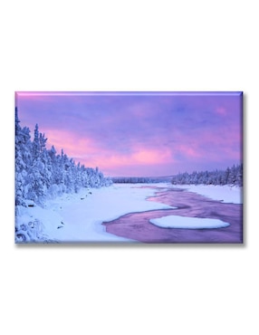 Cuadro Decorativo Industria Gráfica Ciento 23 Nieve Lavanda