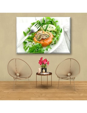Cuadro decorativo Industria Grafica Ciento 23 Tarta de salmón