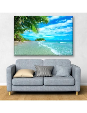 Cuadro decorativo Industria Grafica Ciento 23 Playa del caribe