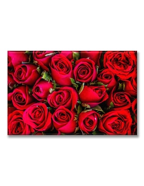 Cuadro Decorativo Industria Gráfica Ciento 23 Ramo Rosas Rojas