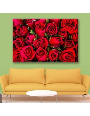 Cuadro decorativo Industria Grafica Ciento 23 Ramo rosas rojas