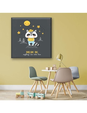 Cuadro decorativo Industria Grafica Ciento 23 Mapache dream