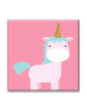 Cuadro Decorativo Industria Gráfica Ciento 23 Unicornio Glitter