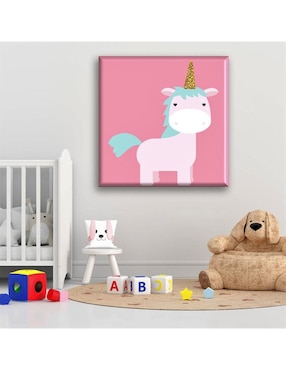 Cuadro decorativo Industria Grafica Ciento 23 Unicornio glitter