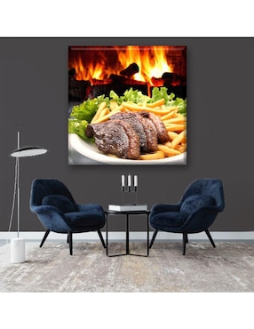 Cuadro decorativo Industria Grafica Ciento 23 3 cortes de carne