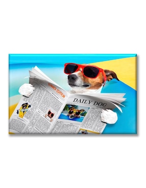 Cuadro Decorativo Industria Gráfica Ciento 23 Perro De Vacaciones