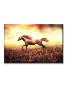 Cuadro Decorativo Industria Gráfica Ciento 23 Caballo Dorado