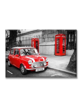 Cuadro decorativo Industria Grafica Ciento 23 Mini rojo
