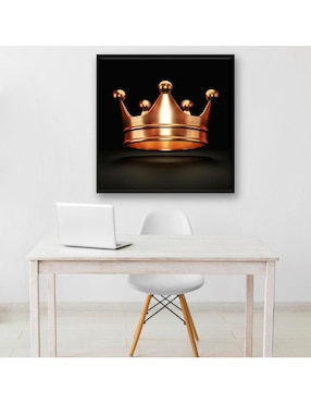 Cuadro decorativo Industria Grafica Ciento 23 Corona dorada