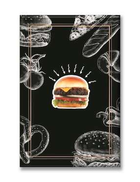 Cuadro decorativo Industria Grafica Ciento 23 Bn hamburguesa