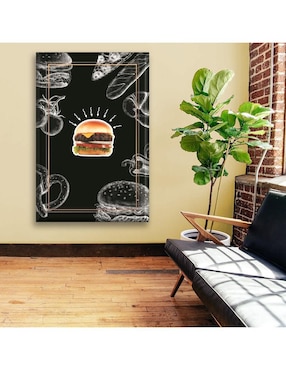 Cuadro decorativo Industria Grafica Ciento 23 Bn hamburguesa