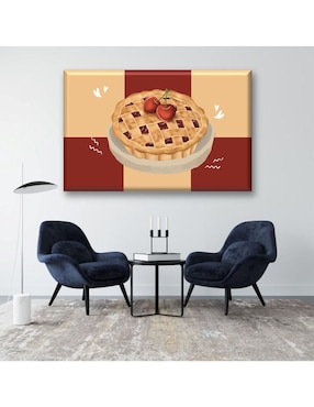 Cuadro decorativo Industria Grafica Ciento 23 pay de cerezas