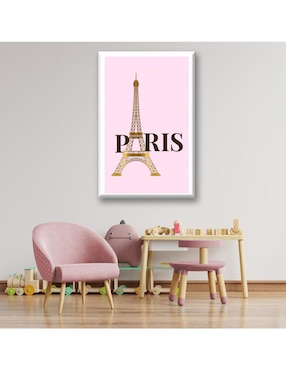 Cuadro decorativo Industria Grafica Ciento 23 Paris oro