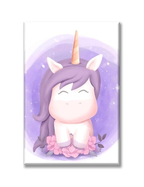 Cuadro decorativo Industria Grafica Ciento 23 Unicornio acuarela