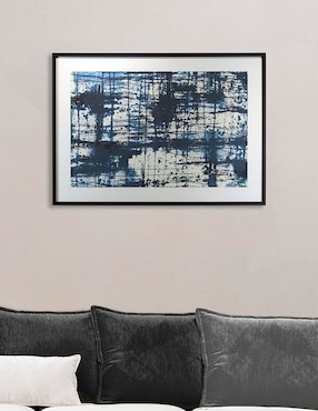 Litografía Haus Blue Chaos técnica impresión
