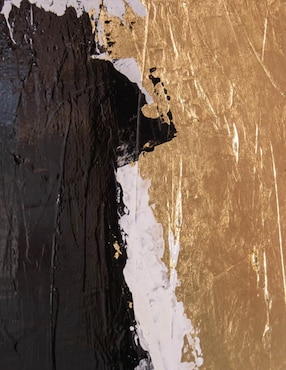 Cuadro decorativo Ecléctico Abstract golden & black