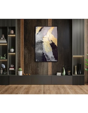 Cuadro decorativo Ecléctico Abstract golden & black