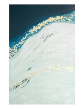 Cuadro decorativo Ecléctico Abstract azul hielo
