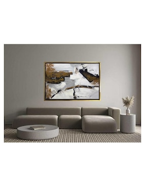 Pintura Velos de Ocres y Cenizas técnica acrílico Lune Art Gallery Ocres