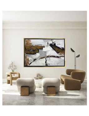 Pintura Velos de Ocres y Cenizas técnica acrílico Lune Art Gallery Ocres