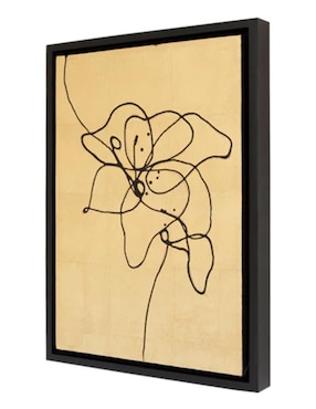 Cuadro decorativo Ecléctico Abstracto golden flower