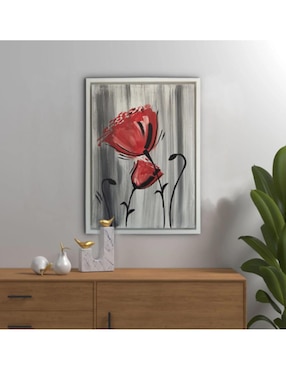 Cuadro decorativo Ecléctico Figurativo red flower