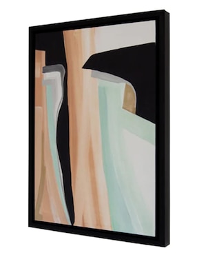 Cuadro decorativo Ecléctico Sea abstract negro