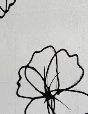 Cuadro decorativo Ecléctico Figurativo silver flower