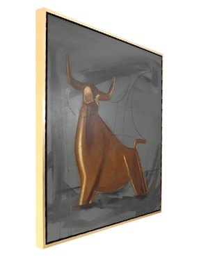 Cuadro decorativo Ecléctico Figurativo golden bull
