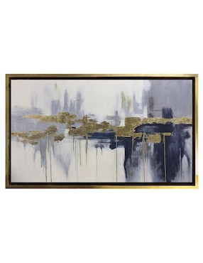 Pintura Ecos Dorados técnica acrílico Lune Art Gallery Abstractos