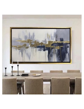 Pintura Ecos Dorados técnica acrílico Lune Art Gallery Abstractos