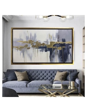 Pintura Ecos Dorados técnica acrílico Lune Art Gallery Abstractos