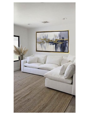 Pintura Ecos Dorados técnica acrílico Lune Art Gallery Abstractos