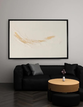 Cuadro decorativo Ecléctico Abstracto white & gold