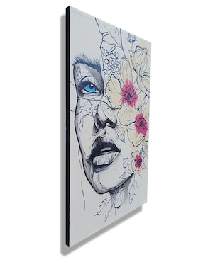 Cuadro decorativo Ecléctico Rostro blue eye
