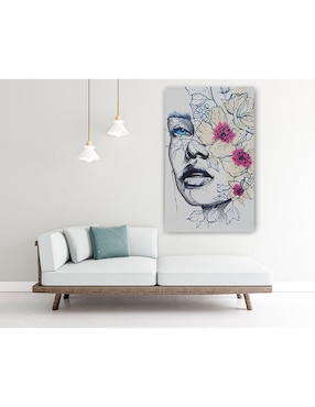 Cuadro decorativo Ecléctico Rostro blue eye