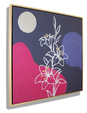 Cuadro decorativo Ecléctico Figurativo flower and moon