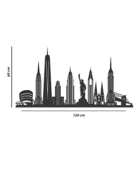 Pintura Geométrico Skyline New York negro PIGO técnica impresión Pigo Skyline