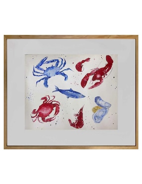 Pintura Frutas del mar técnica acrílico Lune Art Gallery