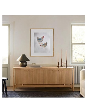 Pintura DosGallinas técnica acrílico Lune Art Gallery AnimalArt