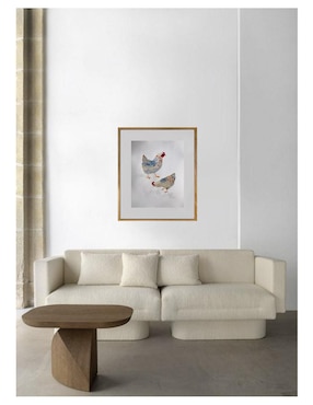 Pintura DosGallinas técnica acrílico Lune Art Gallery AnimalArt