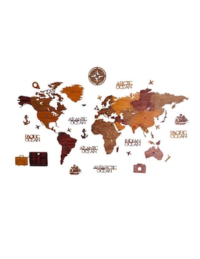 Cuadro decorativo Gift Mexico mini mundo retro