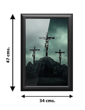 Cuadro decorativo Pixelarte religión